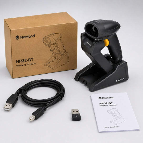 Newland HR32-BT Handheld Scanner |1D/2D Wireless Barcode Scanner | USB