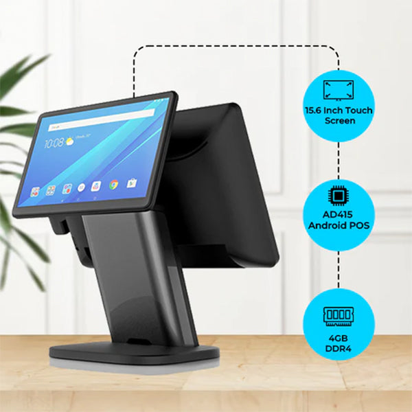 Android POS | SRK AD415 | Android 11 | 15.6" Display | 4+32GB | USB