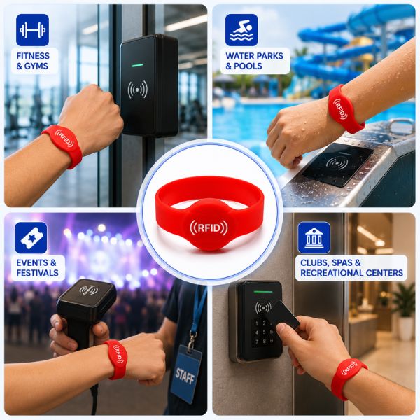 RFID LF Silicone Wristband Tags