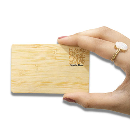 RFID NFC Wooden 13.56 Mhz Business card | 5 PCS | Pack of (5, 100, 500)