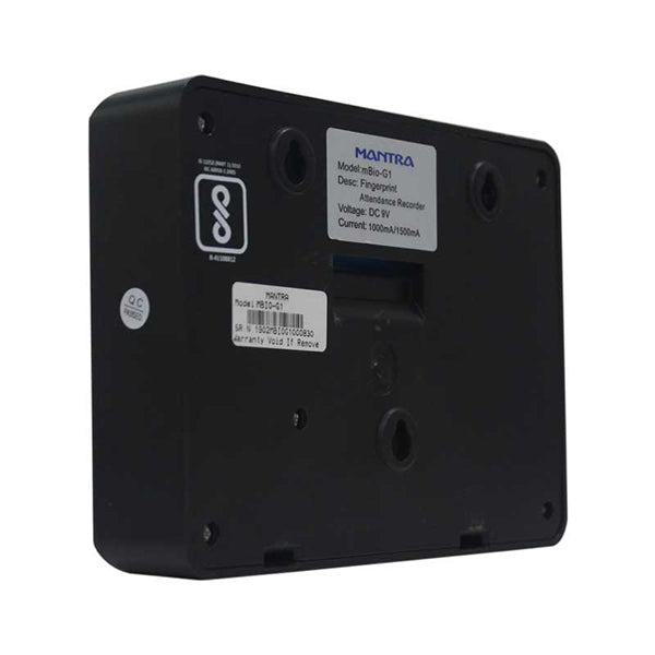 Mantra mBio-G1|Biometric Attendance Machine|TCP/IP USB|Capacity 1000 Users