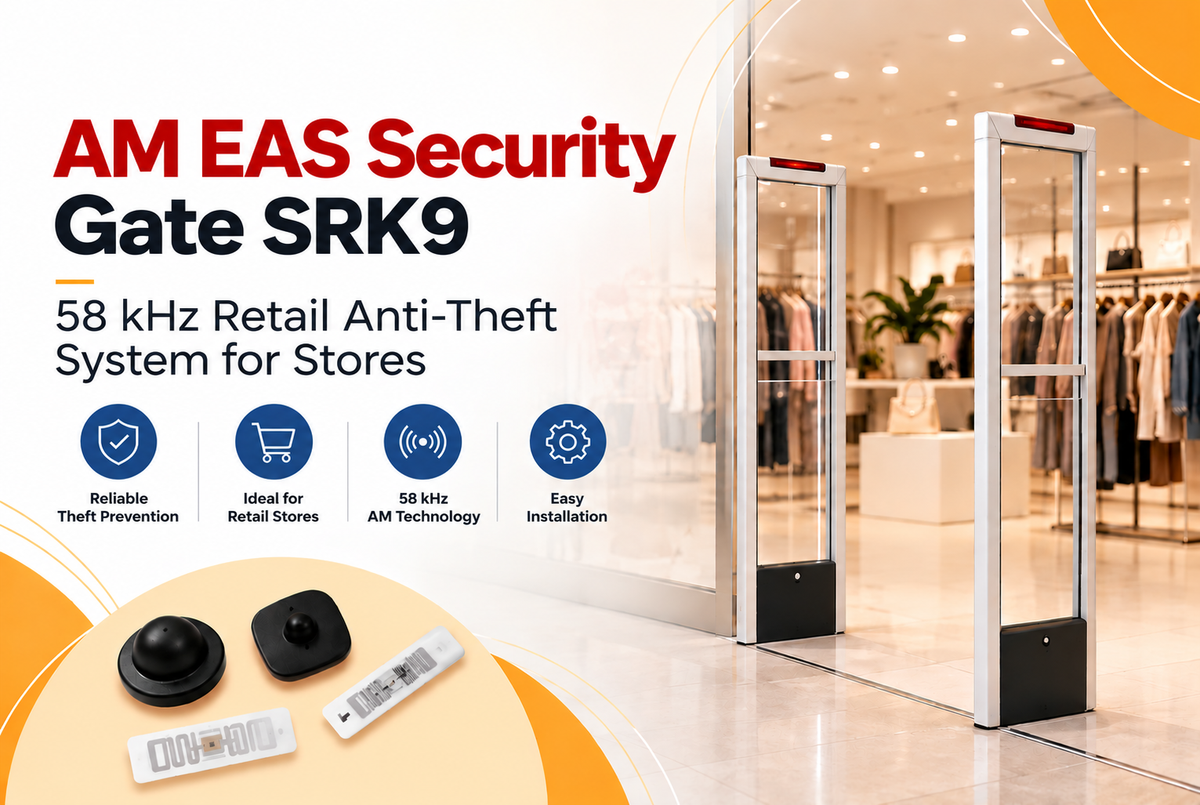 AM EAS Security Gate SRK9: 58 kHz Retail Anti-Theft System for Stores