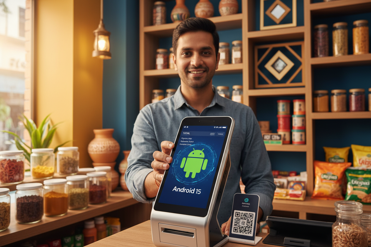 How Android 15 Is Transforming Next-Gen Handheld POS Systems for SMEs in India