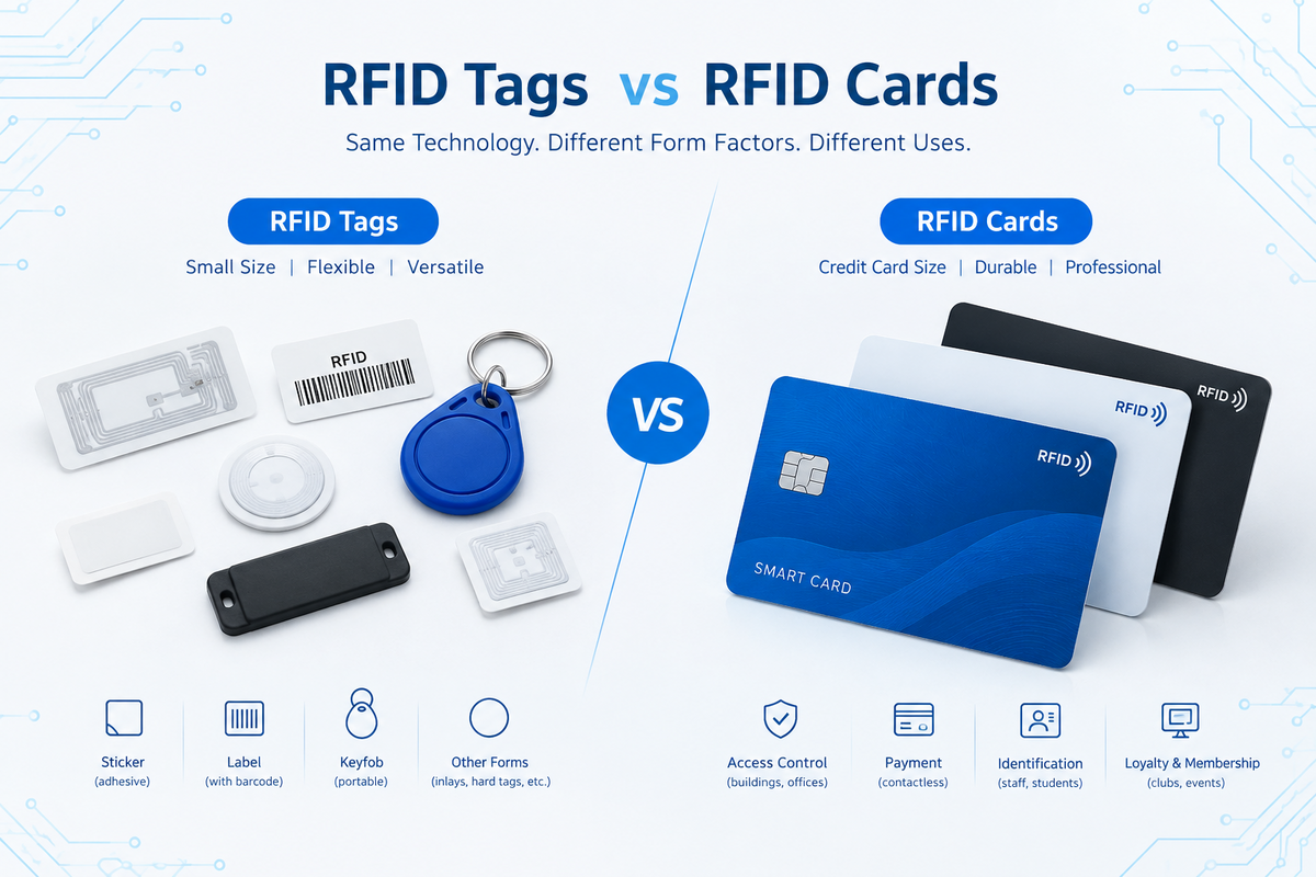 RFID Tags vs RFID Cards: What Is the Difference and Which One Should You Choose?