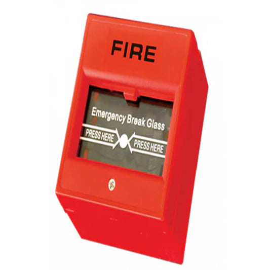 Emergency Break Glass Box | Fireproof Material |Size:10x10x10mm | Red Safety System