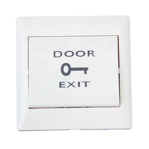 Door Exit Push Button | Plastic Material |Size:86x86mm| Wired|Touch -Electric Access Control