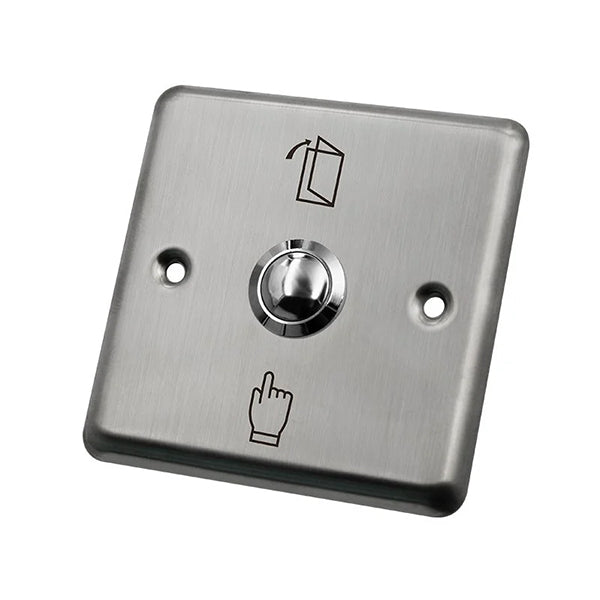 Exit Switch | 3-Port Design|Size:86x86mm | Touch| Stainless Steel| Wired -Access Control