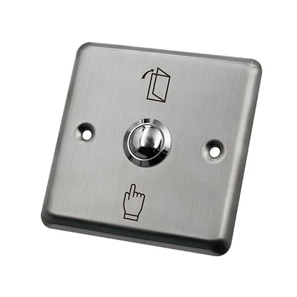 Exit Switch | 3-Port Design|Size:86x86mm | Touch| Stainless Steel| Wired -Access Control