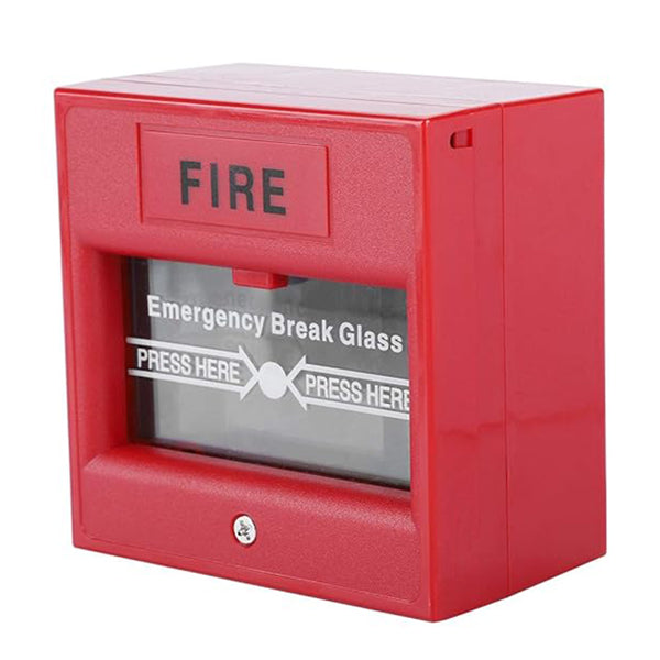 Emergency Break Glass Box | Fireproof Material |Size:10x10x10mm | Red Safety System