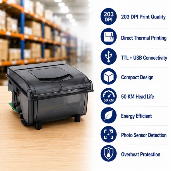 SRK RP203 Direct Thermal Receipt Printer