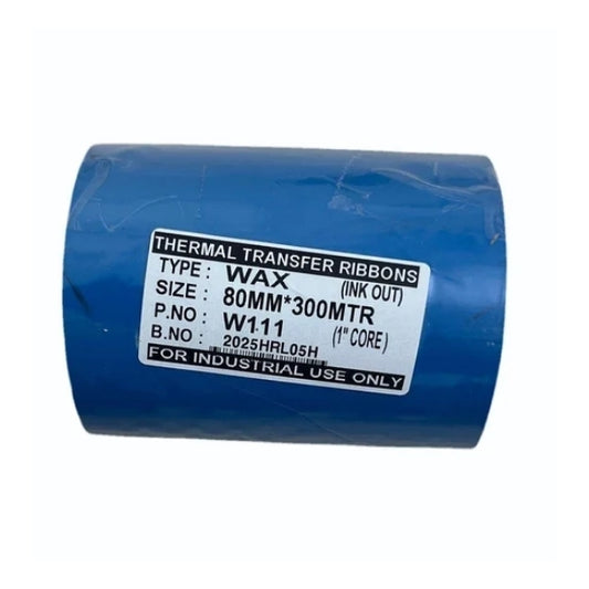 Wax Ribbon | 80mm x 300Mtr | Thermal Transfer
