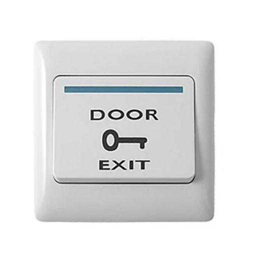 Door Exit Push Button | Plastic Material |Size:86x86mm| Wired|Touch -Electric Access Control