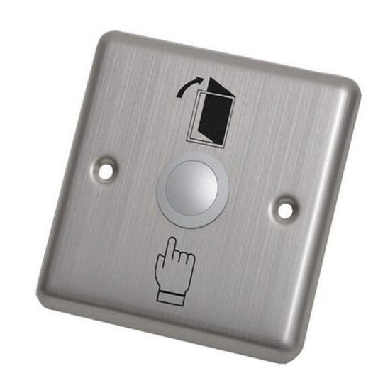 Exit Switch | 3-Port Design|Size:86x86mm | Touch| Stainless Steel| Wired -Access Control