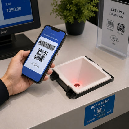 SRK Scan X Barcode Scanner | QR Code NFC Reader | USB