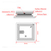 RFID HF Library Inlay Icode Slix Tags | 5 PCS | Read Range up to 100 cm | Pack of (5, 250, 500)
