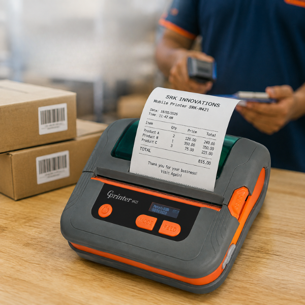 Mobile Thermal Printer | 4 Inch |SRK-M421| 203 dpi | Bluetooth
