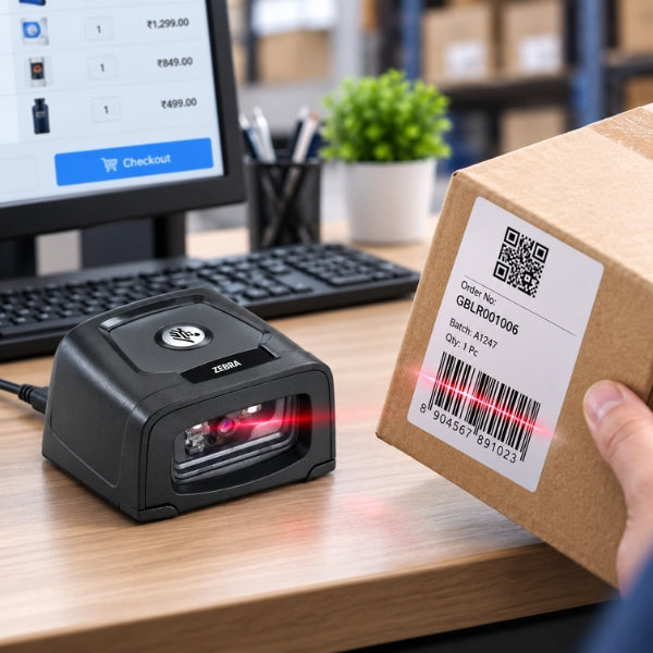 Zebra DS457 SR 1D & 2D Fixed Mount Barcode Scanner | USB