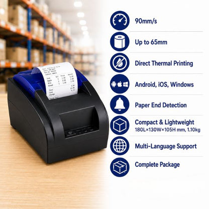 SRK-T58 Direct Thermal Receipt Printer
