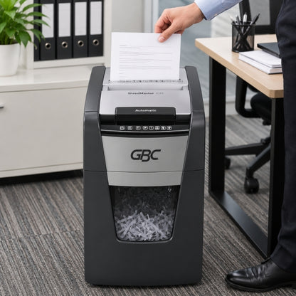 GBC 150M ShredMaster Micro Cut Auto Feed Personal Paper Shredder | 150 Sheet Capacity