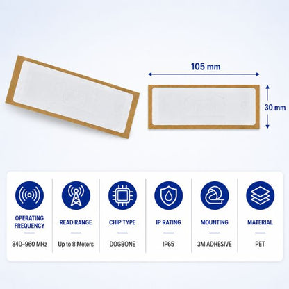 RFID UHF 3M Windshield Tag 