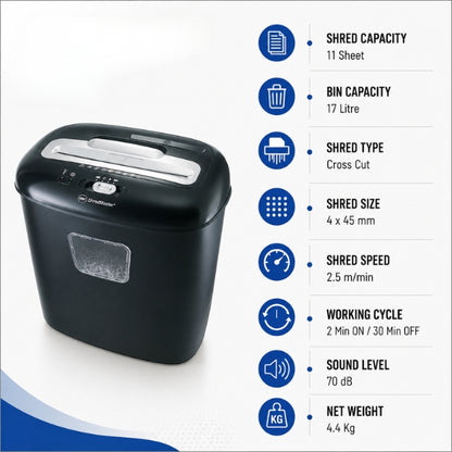 GBC DUO 230V EU SHRED X-CUT Cross Cut Paper Shredder