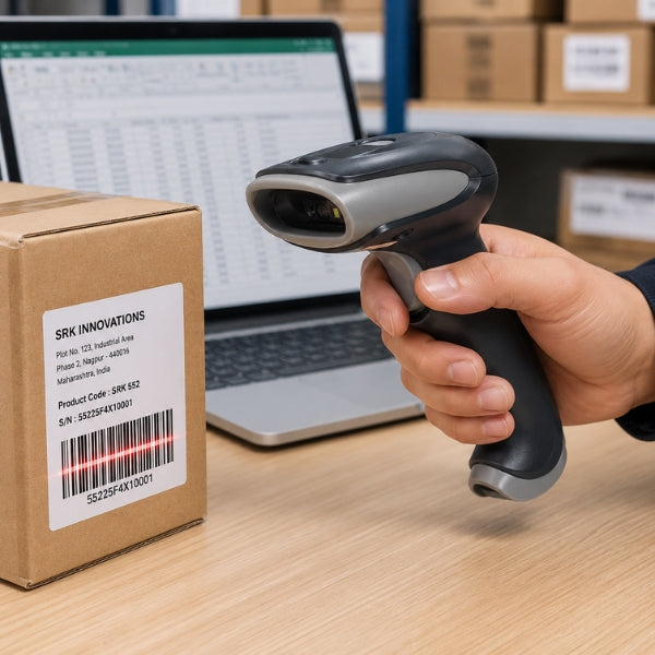 2D Wireless Barcode Scanner |SRK 552| Bluetooth+ USB