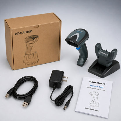 Datalogic GRYPHON 4100 1D Cordless Barcode Scanner | USB