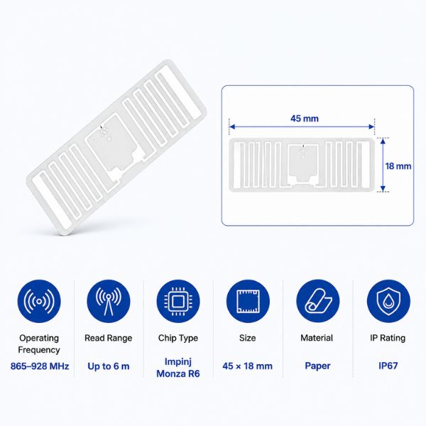 RFID UHF Printable Paper Label