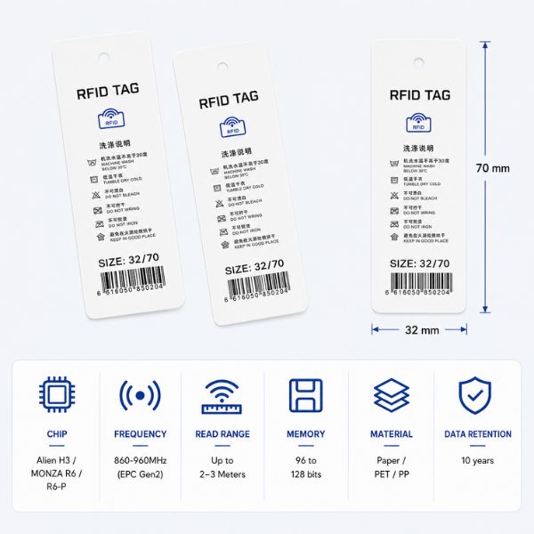 RFID UHF Garment Hang Tag