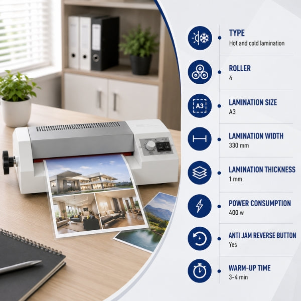 Gobbler 320 A3 Laminator | Hot & Cold