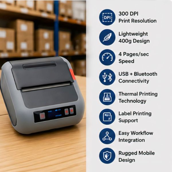 SRK-3ML026 Label Receipt Mobile Printer 