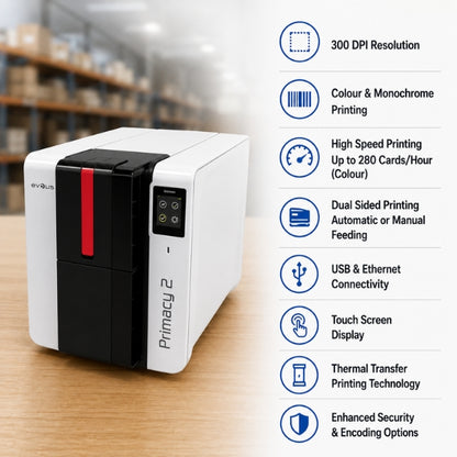 Evolis Primacy 2 A high-Performance Thermal Transfer Card Printer
