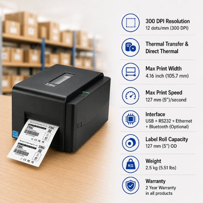 TSC TE310 Thermal Transfer Barcode Printer