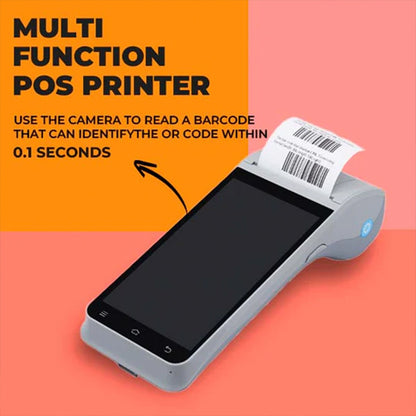 Handheld POS | SRK-Z91 |Android 11 | 5.5" Display | 2+16GB | 2" Printer | NFC+5MP Camera | USB+BT+WIFI