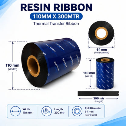 Resin Ribbon | 105MM X 300MTR | Thermal Transfer Ribbons