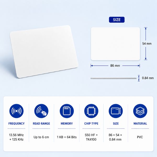 RFID HF+LF Combi Card|