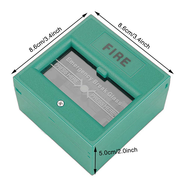 Emergency Break Glass Box |Size:10x10x10mm | Fire Alarm Safety- Door Access Control