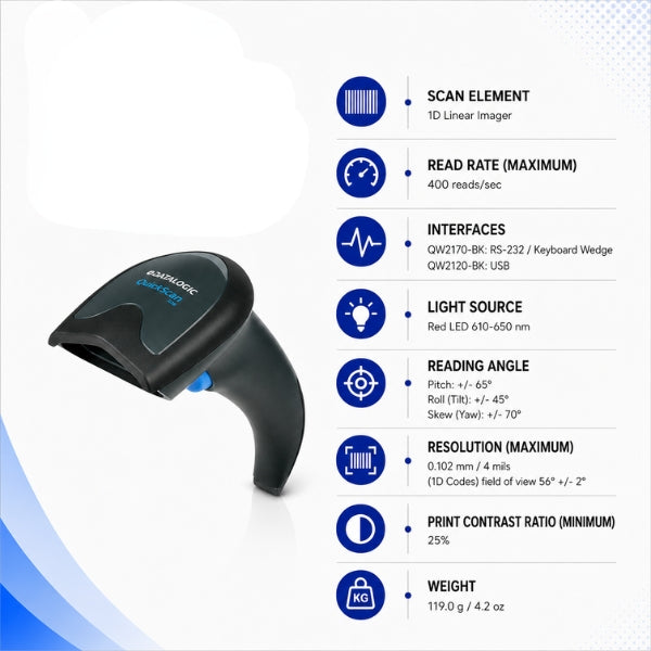 Datalogic Q Lite QW2100  Barcode Scanner