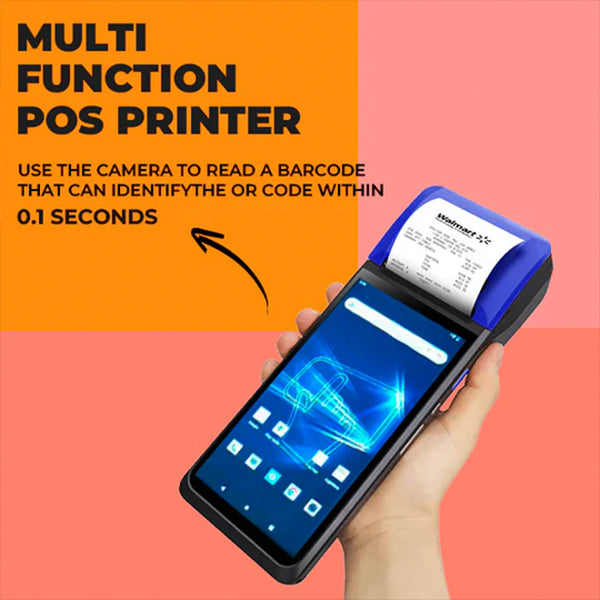 SRK-Z91S Handheld POS System | Android 13 | 5.99" Display | 3+16GB | 2" Inbuilt printer | NFC | USB+WIFI+BLUETOOTH