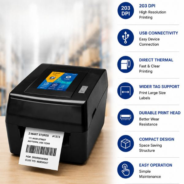 TVS LP 46 Label and Barcode Printer