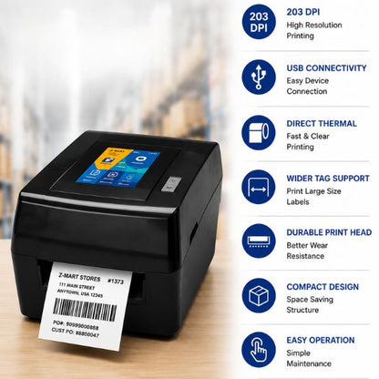 TVS LP 46 Label and Barcode Printer