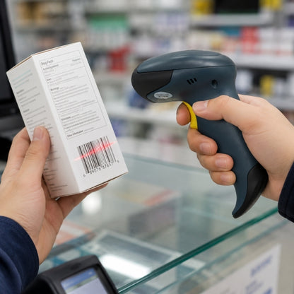 Retsol D2060 Handheld Wired 2D Laser Barcode Scanner
