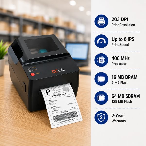DC421 Barcode Label Printer