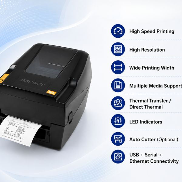 Honeywell Impact IH2 Thermal Transfer or Direct Thermal Printer
