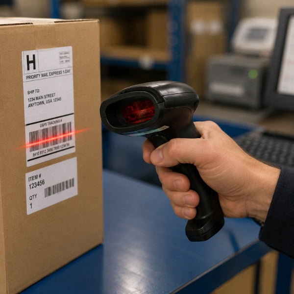 RETSOL -LS500 Handheld 1D Wired Laser Barcode Scanner
