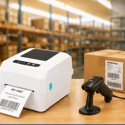 SRK-2406T Thermal Transfer & Direct Label Printer