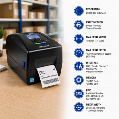 TSC T820 RFID UHF Desktop Printer