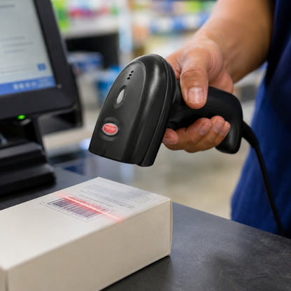 Retsol LS-600 Handheld Laser Barcode Reader | 1D Wired Scanner | USB