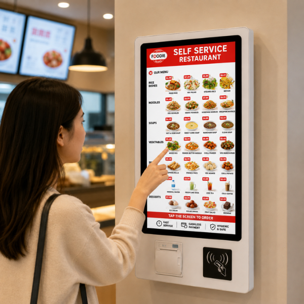 Interactive Ordering Kiosk | SRK-WK44 | 27" Full HD Touchscreen