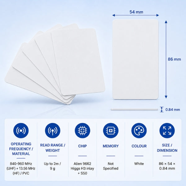 RFID UHF+HF Combi Smart Card